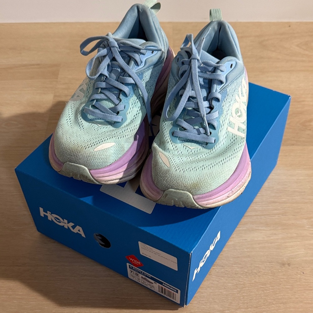 Hoka Bondi 8 running shoes 7 Wide